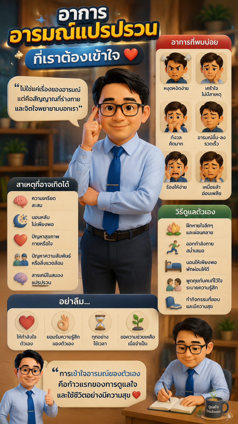 อารมณ์แปรปรวน…ไม่ใช่แค่ “นิสัย” แต่คือสัญญาณที่ร่างกายและจิตใจกำลังสื่อสารกับเรา